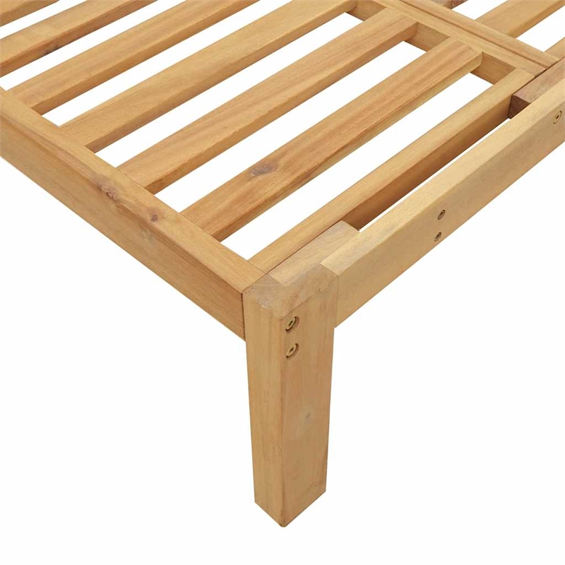 vidaXL Solid Acacia Wood Large Modular Pallet Sofa Set in Natural Wood