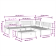 vidaXL Solid Acacia Wood Large Modular Pallet Sofa Setin Natural Wood