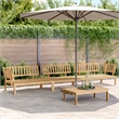 vidaXL Solid Acacia Wood Large Modular Pallet Sofa Set in Natural Wood