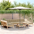 vidaXL Pallet Sofa Set Acacia Wood & Beige Cushions