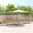 vidaXL Solid Acacia Wood & Polyester Pallet Sofa Set Beige & Natural Wood