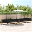 vidaXL Solid Acacia Wood Large Modular Pallet Sofa Set in Natural Wood
