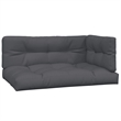 vidaXL Solid Acacia Wood & Polyester Large Pallet Sofa Set in Anthracite