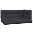 vidaXL Solid Acacia Wood Large Modular Pallet Sofa Set in Black