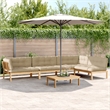 vidaXL Solid Acacia Wood & Polyester Large Pallet Sofa Set in Beige