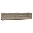 vidaXL Pallet Sofa Set Solid Acacia Wood Solid Acacia Wood & Polyester