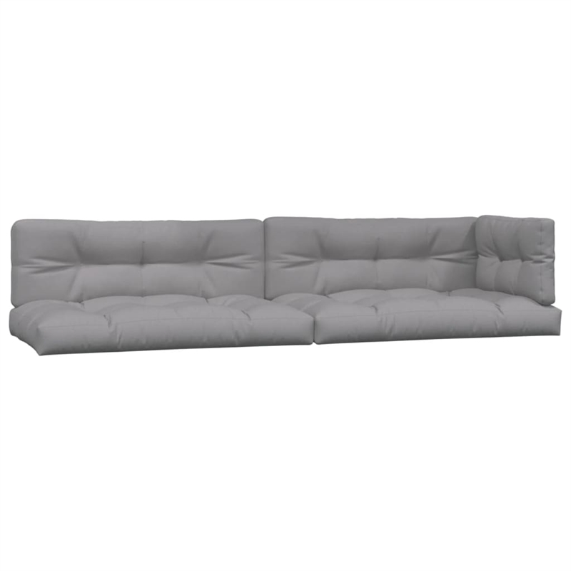 vidaXL Solid Acacia Wood Large Modular Pallet Sofa Set in Grey