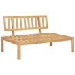 vidaXL Pallet Sofa Set in Natural Wood Color And Gray
