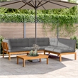 vidaXL Pallet Sofa Set in Grey & Natural Wood