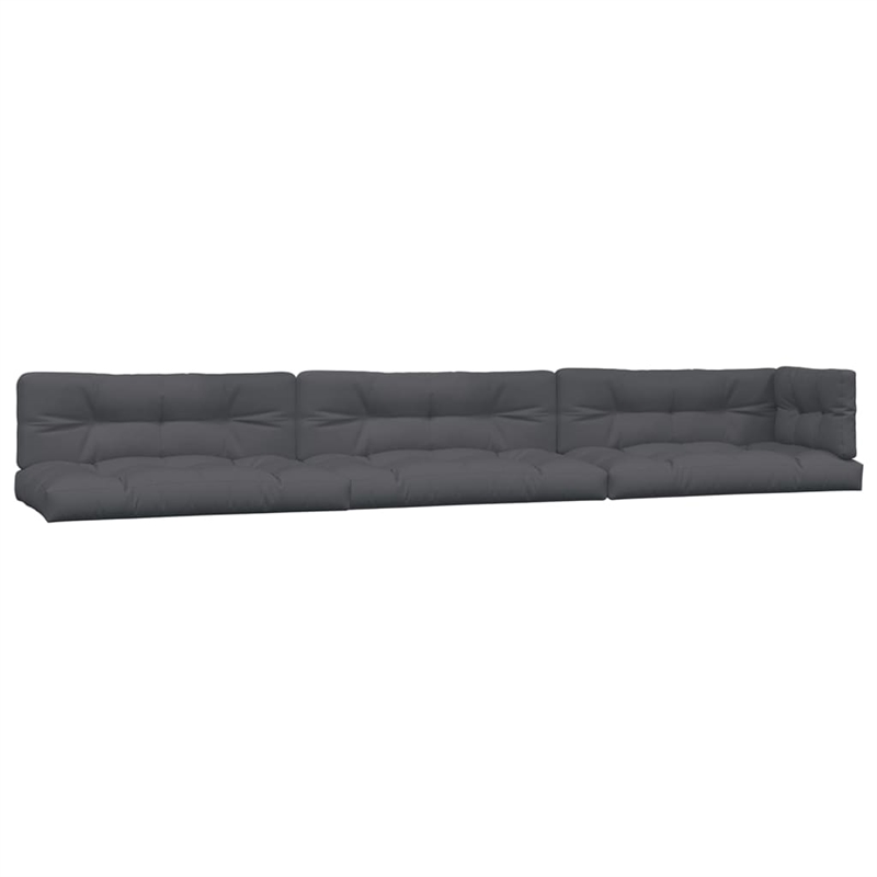vidaXL Solid Acacia Wood Large Modular Pallet Sofa Set in Natural Wood