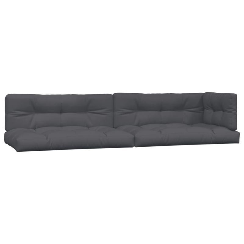 vidaXL Solid Acacia Wood Large Modular Pallet Sofa Set in Natural Wood