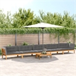vidaXL Solid Acacia Wood With Cushions Large Modular Pallet Sofa Set in Grey