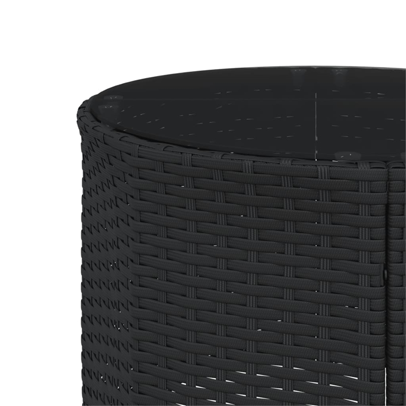 vidaXL Garden Sofa Set in Black & Cream/White
