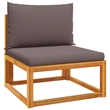 vidaXL 4 Piece Garden Sofa Set With Cushions in Gray