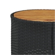 vidaXL Patio Sofa in Black & Cream/White