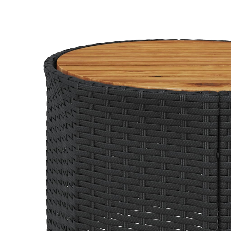 vidaXL Patio Sofa in Black & Cream With White Frame