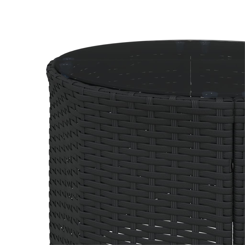 vidaXL Garden Sofa in Black & Cream With White Frame