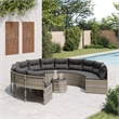 vidaXL Garden Sofa in Gray & Dark Gray