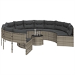 vidaXL Garden Sofa in Gray & Dark Gray