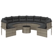 vidaXL Garden Sofa in Gray & Dark Gray