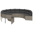 vidaXL Garden Sofa in Gray & Dark Gray