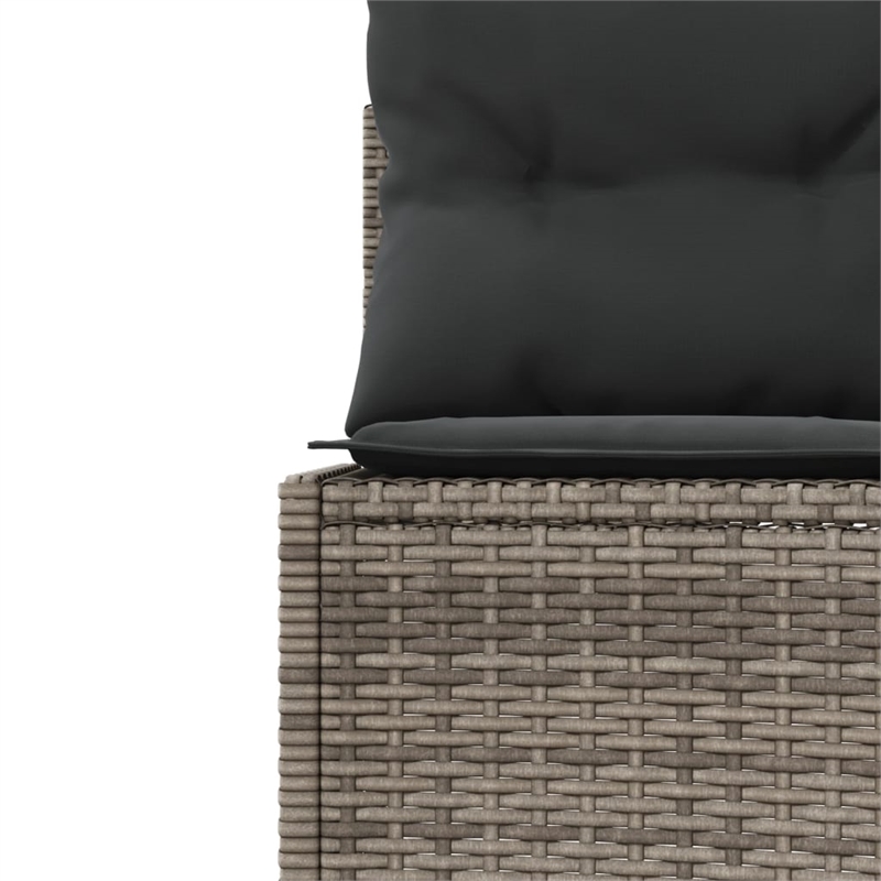 vidaXL Garden Sofa in Gray & Dark Gray