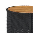 vidaXL Patio Sofa in Black & Cream With White Frame