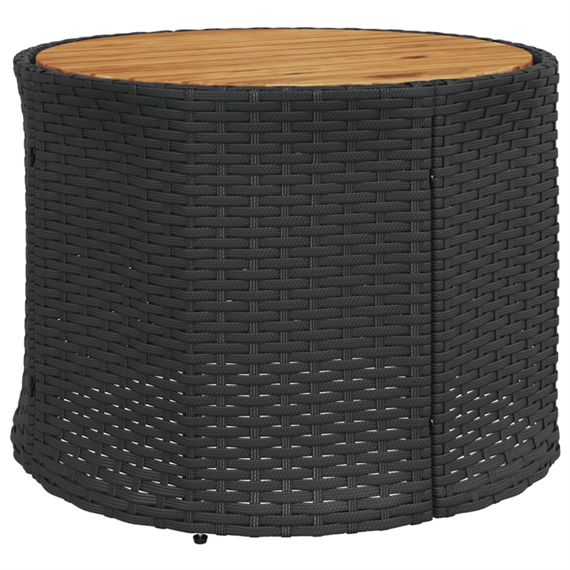vidaXL Patio Sofa in Black & Cream With White Frame
