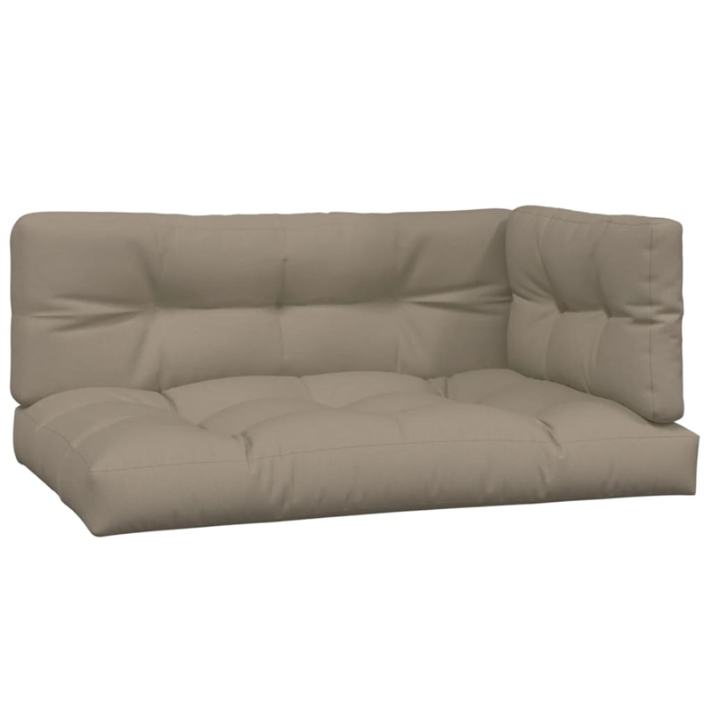 vidaXL Solid Acacia Wood Standard Modular Patio Sofa Set in Taupe