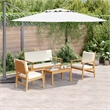 vidaXL 4 Piece Garden Sofa Set in Brown