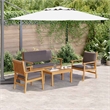 vidaXL 4 Piece Garden Sofa Set in Brown