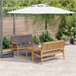 vidaXL 3 Piece Garden Sofa Set in Brown