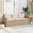 vidaXL Garden Sofa in Beige And Cream