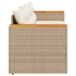 vidaXL Garden Sofa in Beige And Cream