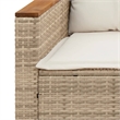 vidaXL Garden Sofa in Beige And Cream