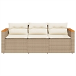 vidaXL Garden Sofa in Beige And Cream