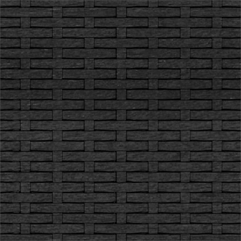 vidaXL 3-Seater Poly Rattan Patio Sofa With Cushions in Black/Black Frame