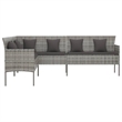 vidaXL Garden Sofa in Gray & Anthracite