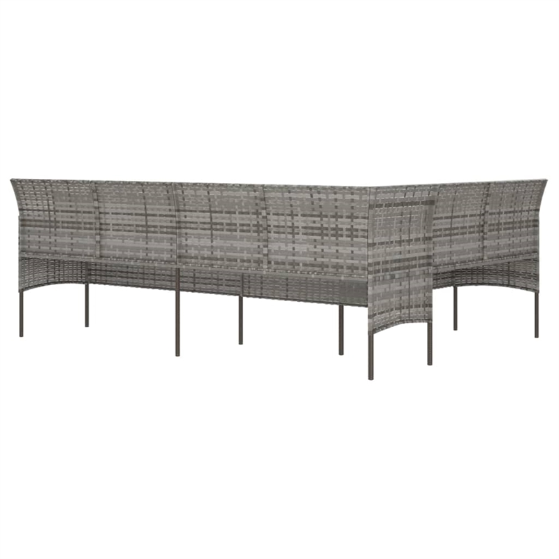 vidaXL Garden Sofa in Gray & Anthracite