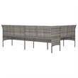 vidaXL Garden Sofa in Gray & Anthracite