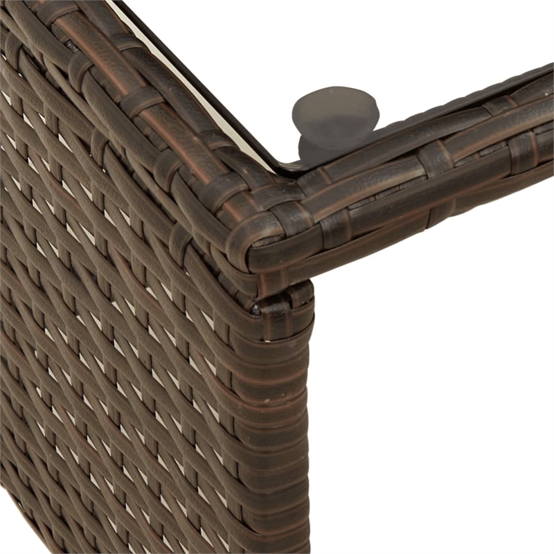 vidaXL Garden Sofa in Brown And Red
