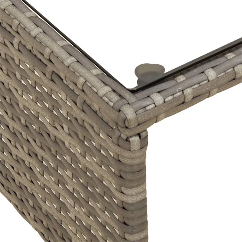 vidaXL Garden Sofa in Grey And Navy Blue