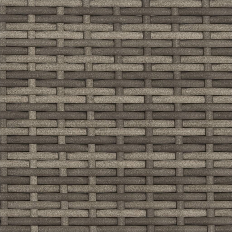 vidaXL 2-Seater PE Rattan Garden Sofa UV-Resistant in Grey