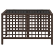 vidaXL 3-Piece PE Rattan Garden Sofa Set Adjustable Armrests in Brown