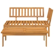 vidaXL Solid Acacia Wood Medium-Sized Pallet Sofa Set in Natural