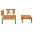 vidaXL Solid Acacia Wood Medium-Sized Pallet Sofa Set in Natural