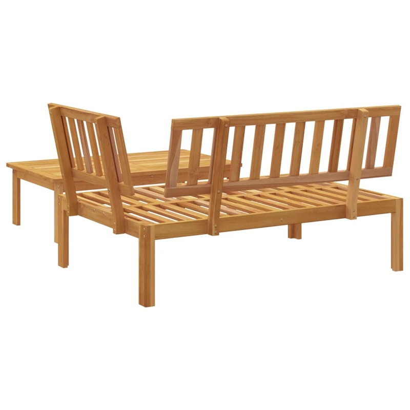 vidaXL Solid Acacia Wood Medium-Sized Pallet Sofa Set in Natural