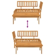 vidaXL Solid Acacia Wood Medium-Sized Pallet Sofa Set in Natural
