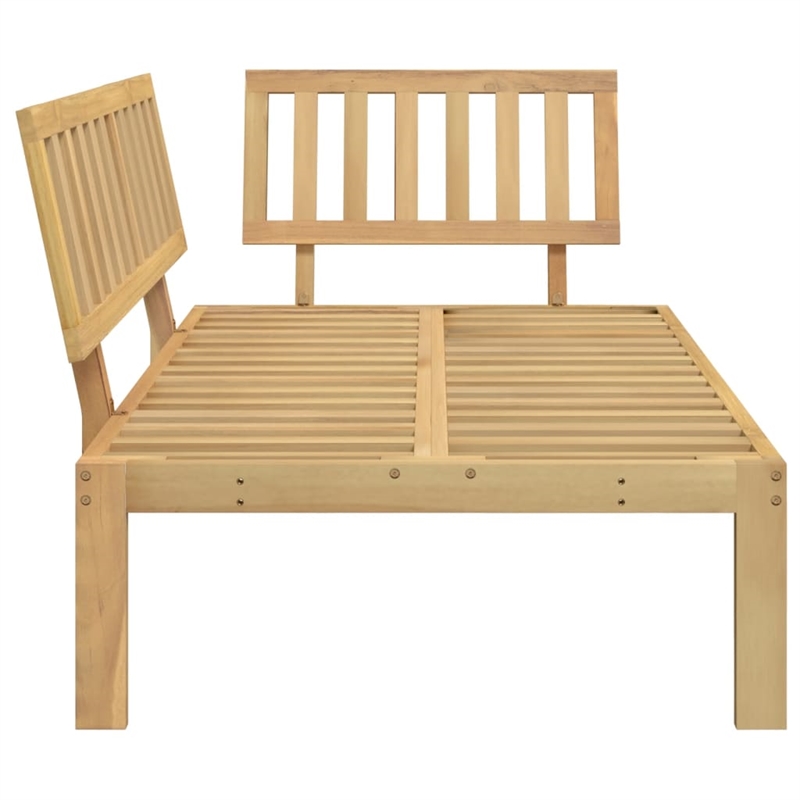 vidaXL Solid Acacia Wood Modular Garden Pallet Corner Sofa in Brown