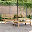 vidaXL Solid Acacia Wood Medium Modular Pallet Sofa in Natural Wood